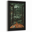 Rustic Window Forest View Wall Art - Vintage Farmhouse Nature Print