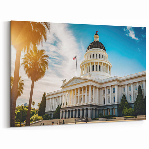 California Capitol in the Sun – Sacramento Landmark Wall Art