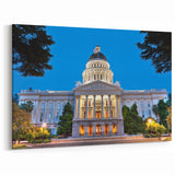 California Capitol Building at Dusk – Sacramento Landmark Wall Art