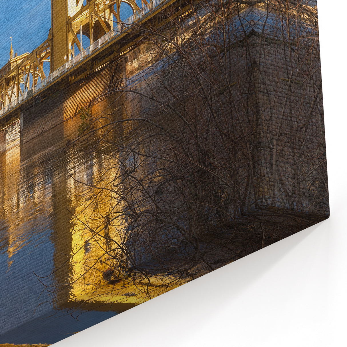 Sacramento Tower Bridge and Skyline – Riverfront Cityscape Wall Art