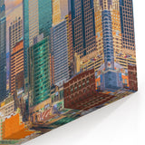 Kansas City Downtown Artwork - Vibrant Missouri Cityscape Canvas Print