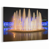 Kansas City Photography Art - Union Station Fountains Night Wall Decor