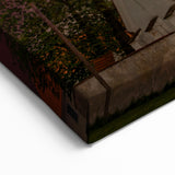 Missouri Scenic Church Wall Art - Rustic Sunset Kansas City Canvas Print