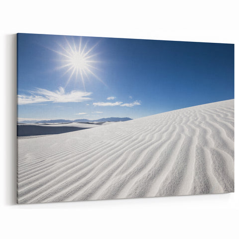 White Sands National Monument Art - Bright Desert Photography Print
