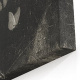 Grunge Aesthetic Art: Dark Butterfly Grunge Wall Art on Canvas