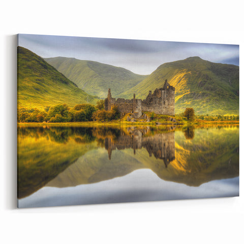 Scotland Acrylic Prints - Kilchurn Castle Reflections on Loch Awe