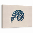 Nautilus Shell Coastal Wall Art – Nautical Beach-Themed Seaside Print