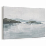 Minimalist Coastal Landscape Wall Art – Serene Seaside Ocean Print