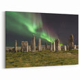 Scottish Landscape Art - Northern Lights Over Callanish Stones