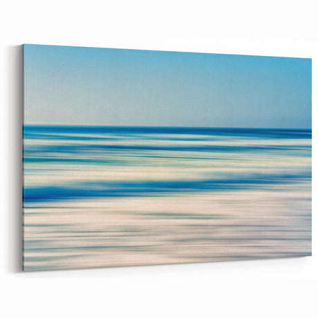 Abstract Ocean Waves Coastal Wall Art – Nautical Beach-Themed Print