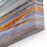 Golden Beach Coastal Wall Art – Vibrant Ocean-Themed Seaside Print