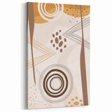 Bohemian Wall Art - Earthy Toned Boho Decor Canvas for Modern Spaces