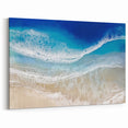 Aerial Ocean Waves Coastal Wall Art – Beach-Themed Nautical Print
