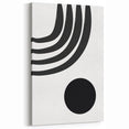 Bohemian Wall Art - Modern Monochrome Boho Decor Canvas for Minimal Spaces