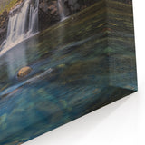Scotland Wall Art – Captivating Waterfall and Mountain Landscape Print