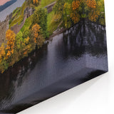 Scottish Landscape Art – Historic Castle by the Loch Wall Print