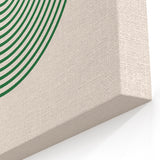 Bohemian Wall Art | Artistic Boho Decor Canvas | Eclectic Green Print
