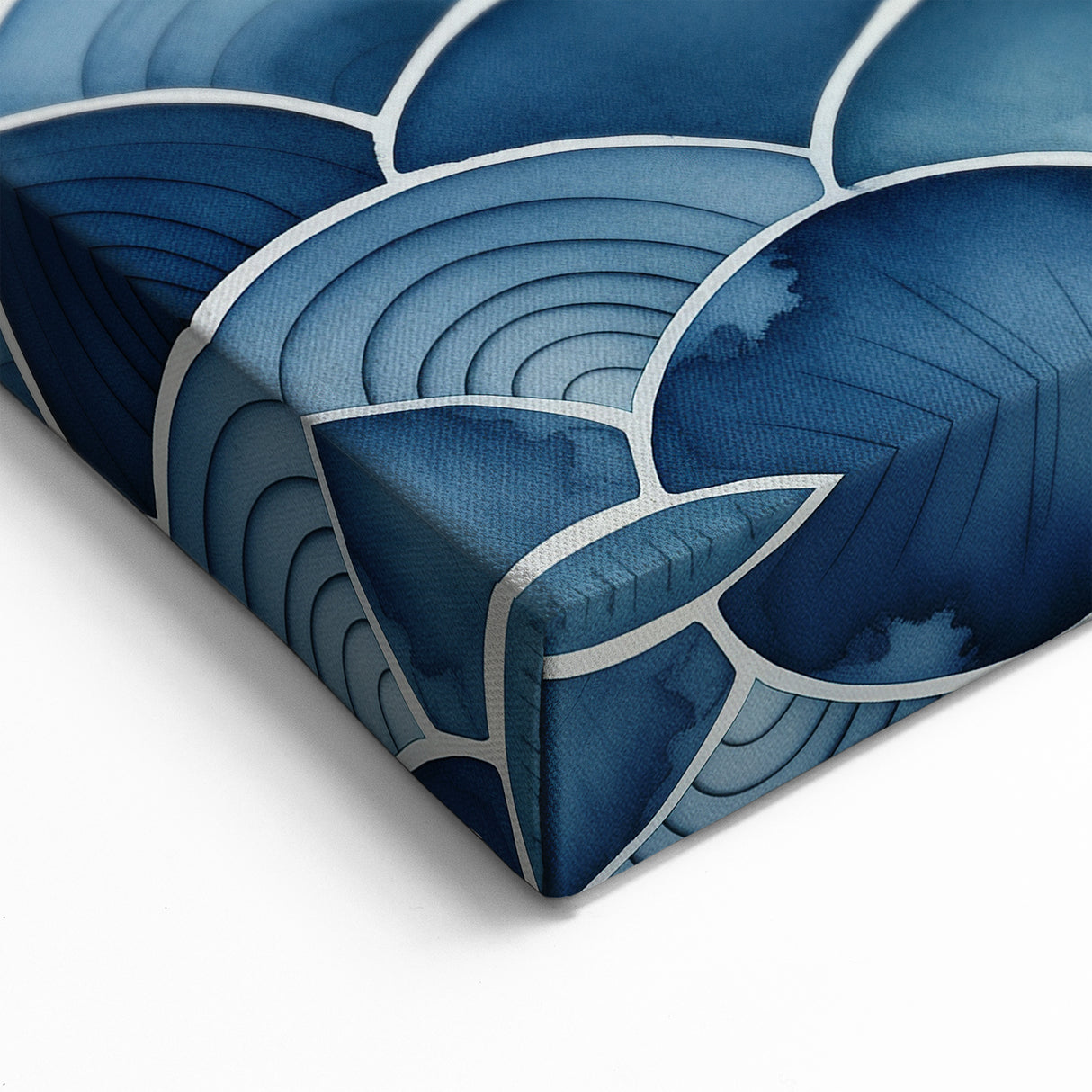 Abstract Coastal Wave Pattern Wall Art – Ocean-Themed Blue Print