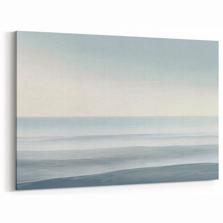 Minimalist Coastal Wall Art – Serene Ocean Horizon Beach Print