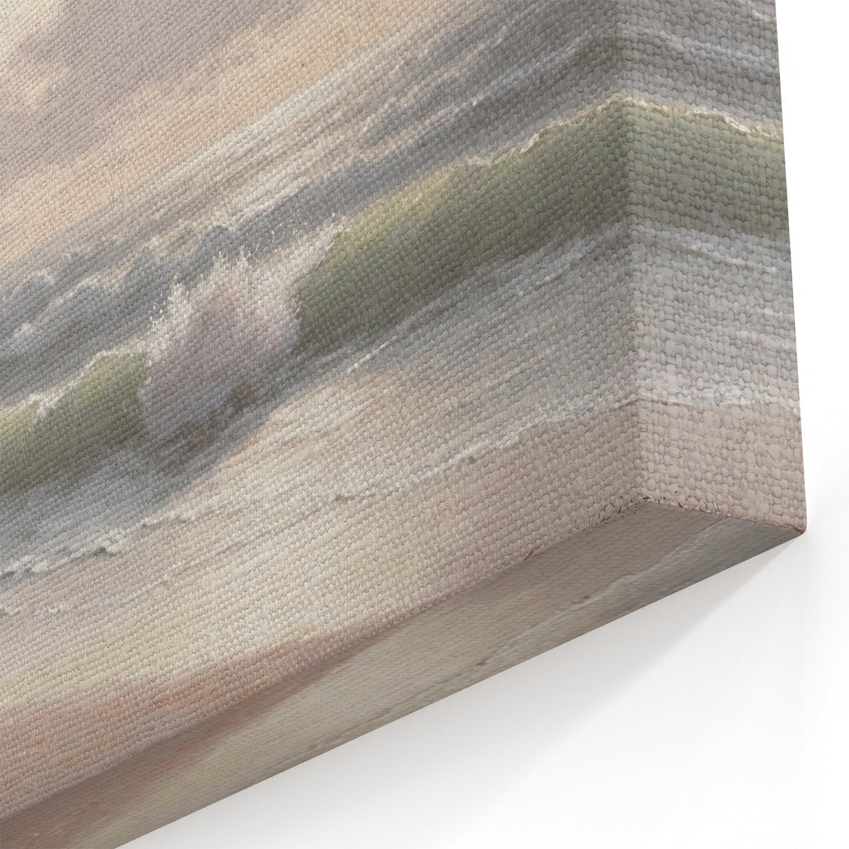 Serene Coastal Waves Wall Art – Tranquil Ocean Beach-Themed Print