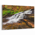 Adirondacks Landscape Prints – Flowing Waterfall in Forest Nature Scene