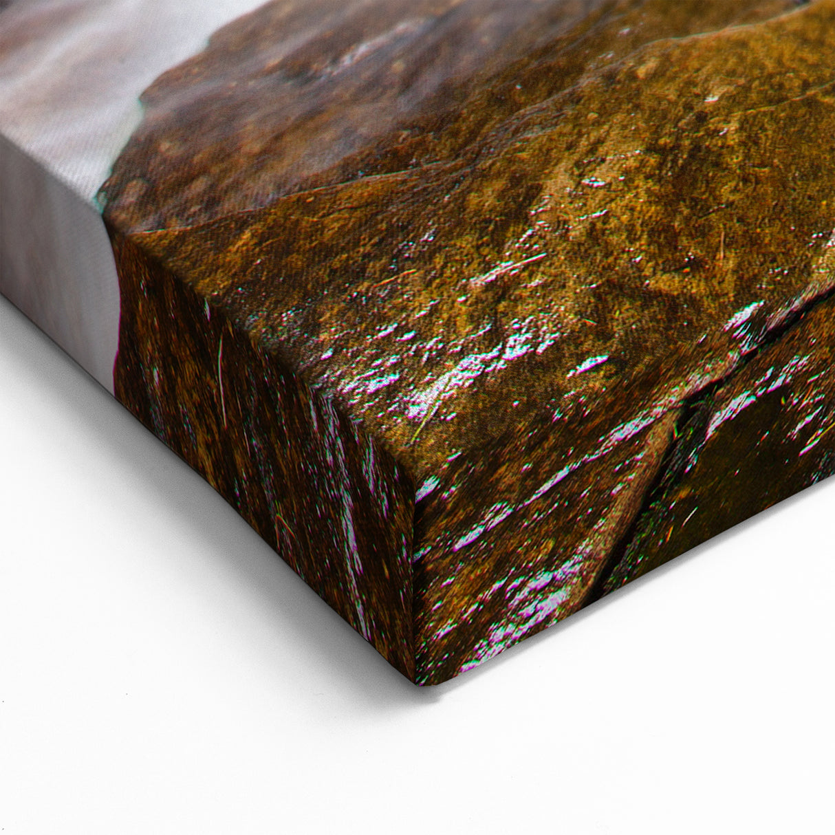 Adirondacks Landscape Prints – Flowing Waterfall in Forest Nature Scene