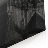 Coastal Wall Art: Black & White Lighthouse Nautical Seaside Print