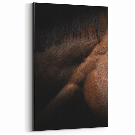 Rustic Wall Art - Close-Up Horse Mane & Coat, Farmhouse Decor Print
