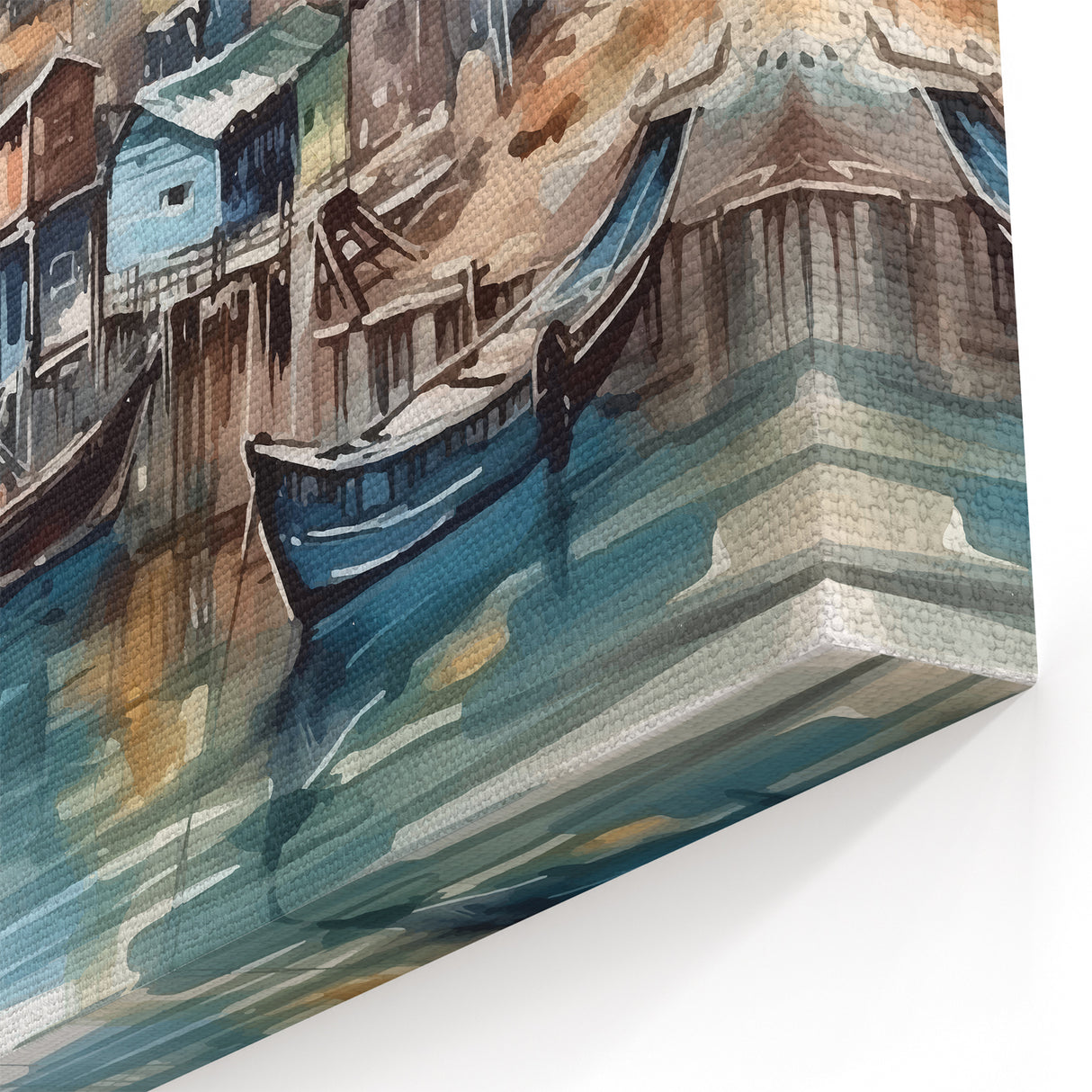 Seaside Artwork – Coastal Village Nautical Decor for Beach-Themed Homes