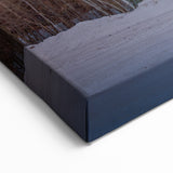 Adirondacks Canvas Art – Winter Mountain Landscape with Cabin Scene