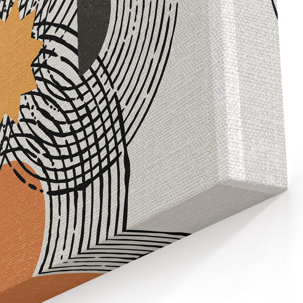 Bohemian Wall Art | Eclectic Boho Decor Canvas | Geometric Abstract Design