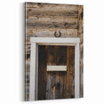 Rustic Wall Art - Horseshoe Above Wooden Door, Farmhouse Decor Print