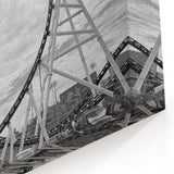 Scenic Coney Island Roller Coaster - New York Beach Art Photography