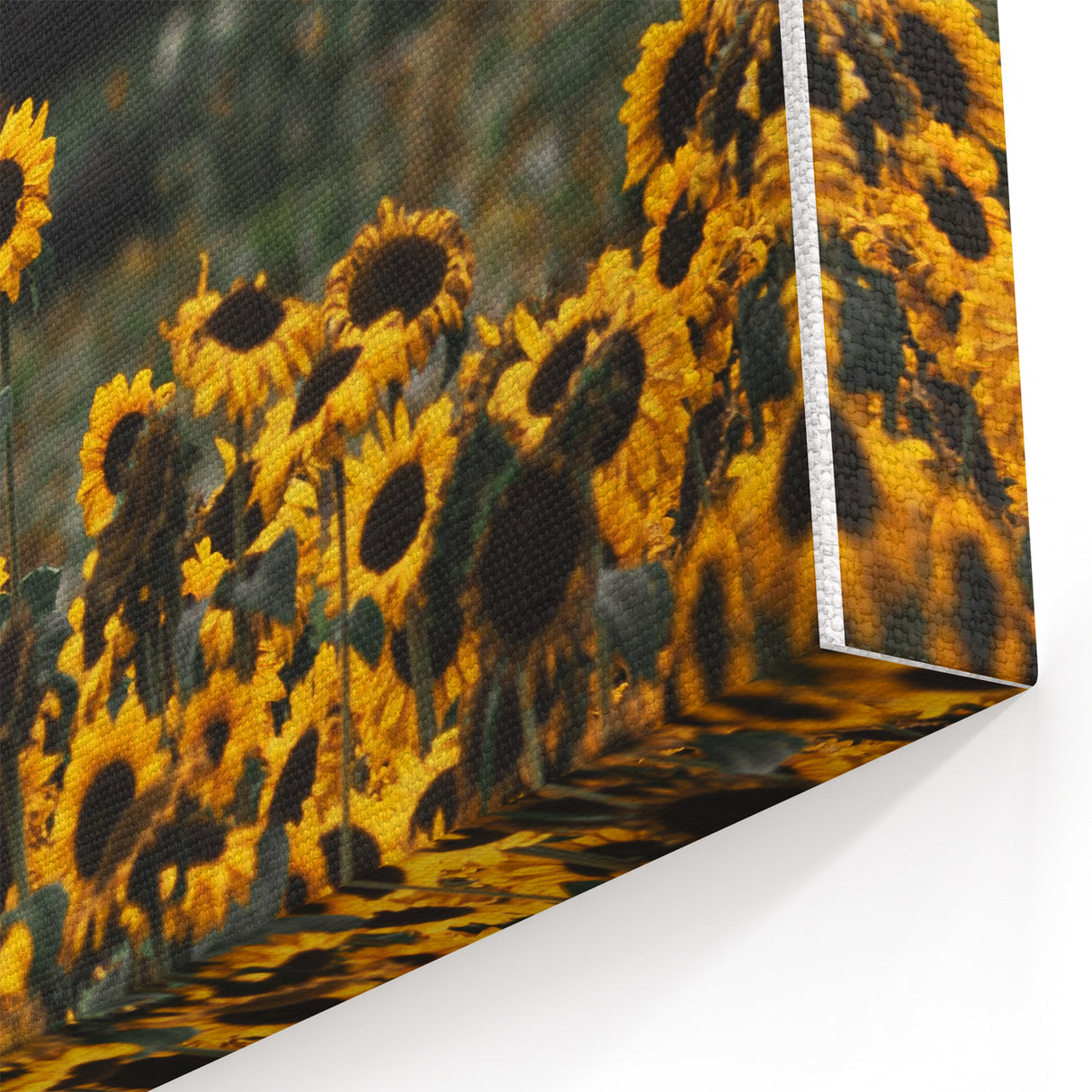 Rustic Wall Art - Sunflower Field at Sunset, Farmhouse Decor Print