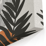 Bohemian Wall Art - Eclectic Palm Leaf Boho Decor Canvas - Chic Art Print