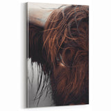 Rustic Wall Art - Close-Up of Highland Cow Fur, Farmhouse Decor Print