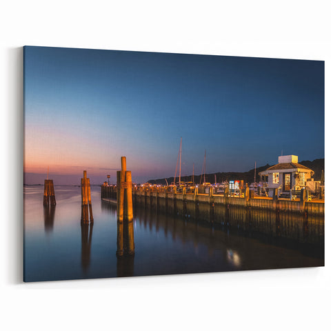 Long Island Wall Art – Montauk Harbor at Sunset New York Coastal Prints
