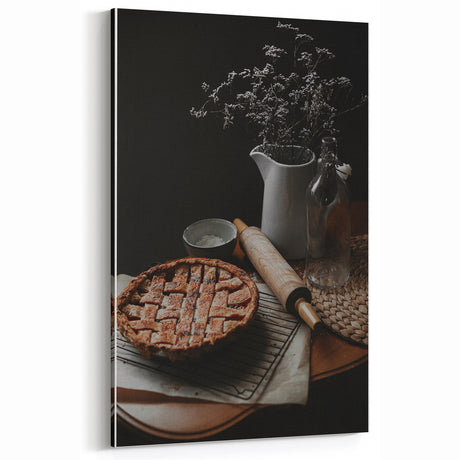 Rustic Wall Art - Homemade Pie and Kitchen Still Life for Farmhouse Charm