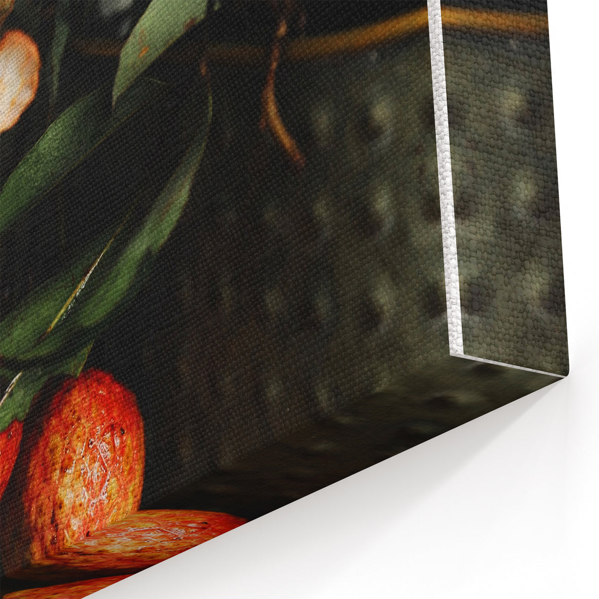 Rustic Wall Art - Still Life with Lychee and Leaves for Farmhouse Decor