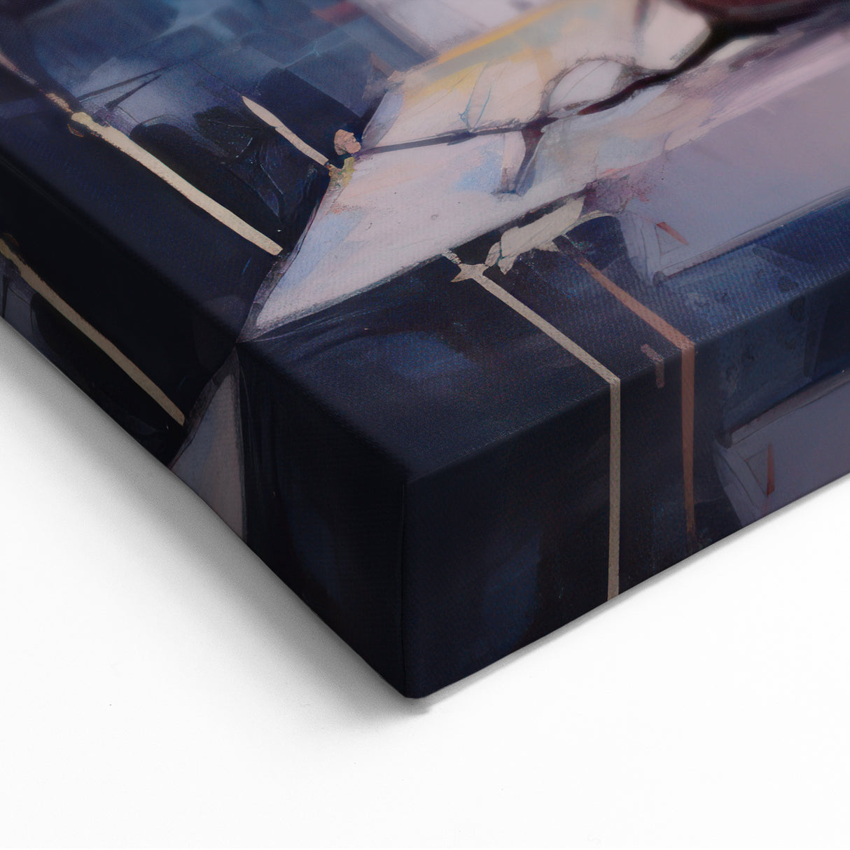 Abstract Electric Floral Wall Art – Vibrant Electric Art Canvas Print