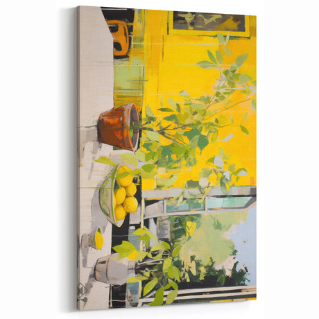 Bright Electric Lemon Art – Modern Electric Wall Art Canvas Print