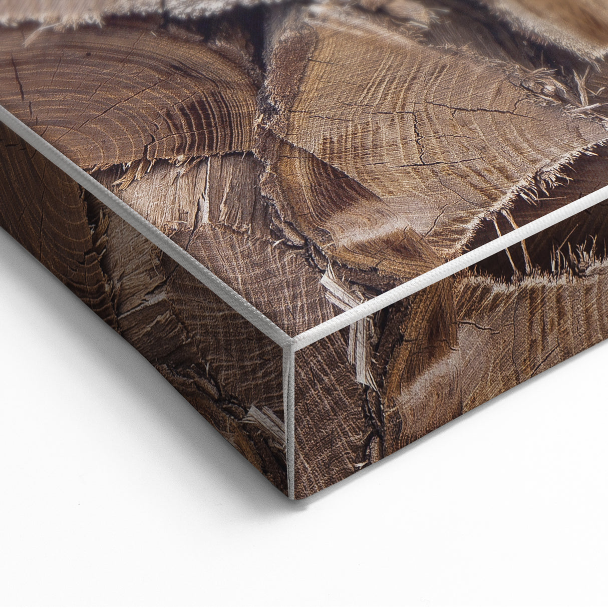 Rustic Wall Art - Stacked Firewood for Cozy Farmhouse Decor