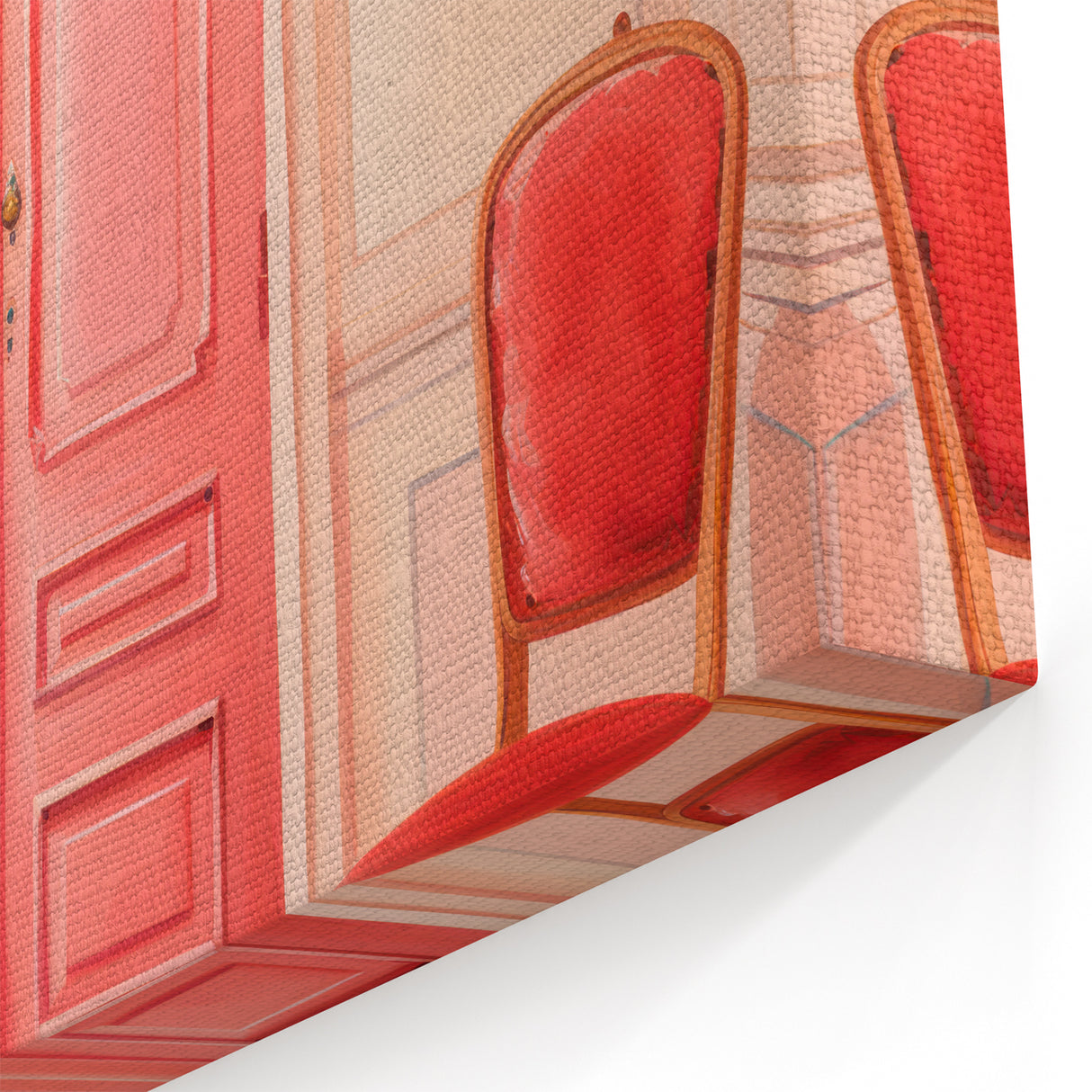 Elegant Electric Pink Room Art – Modern Electric Wall Art Canvas Print