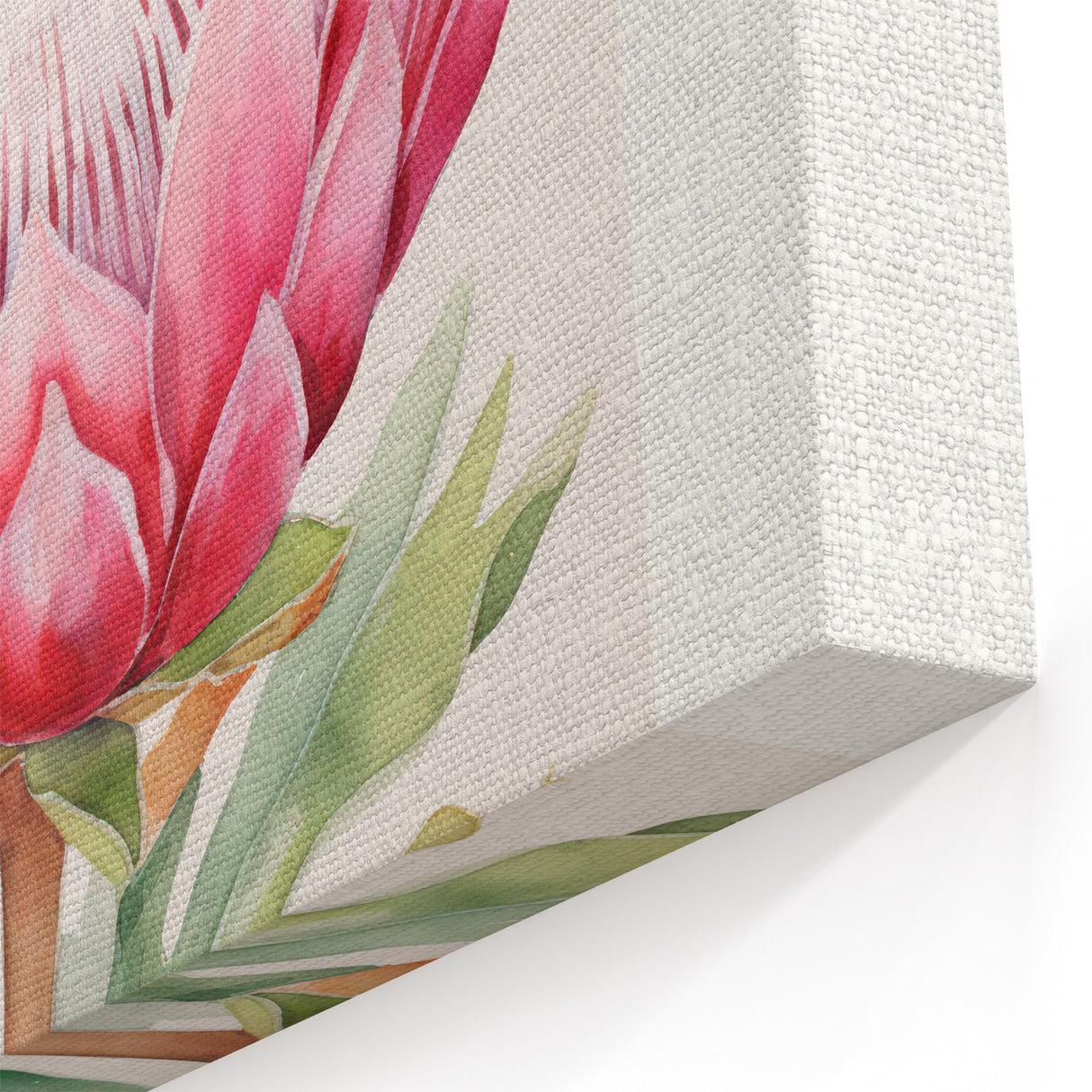 Be Kind Floral Art – Vibrant Electric Motivational Wall Art Canvas Print