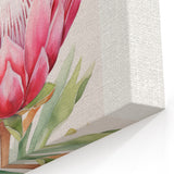 Be Kind Floral Art – Vibrant Electric Motivational Wall Art Canvas Print