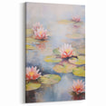 Tranquil Electric Lotus Pond Art – Modern Electric Wall Art Canvas