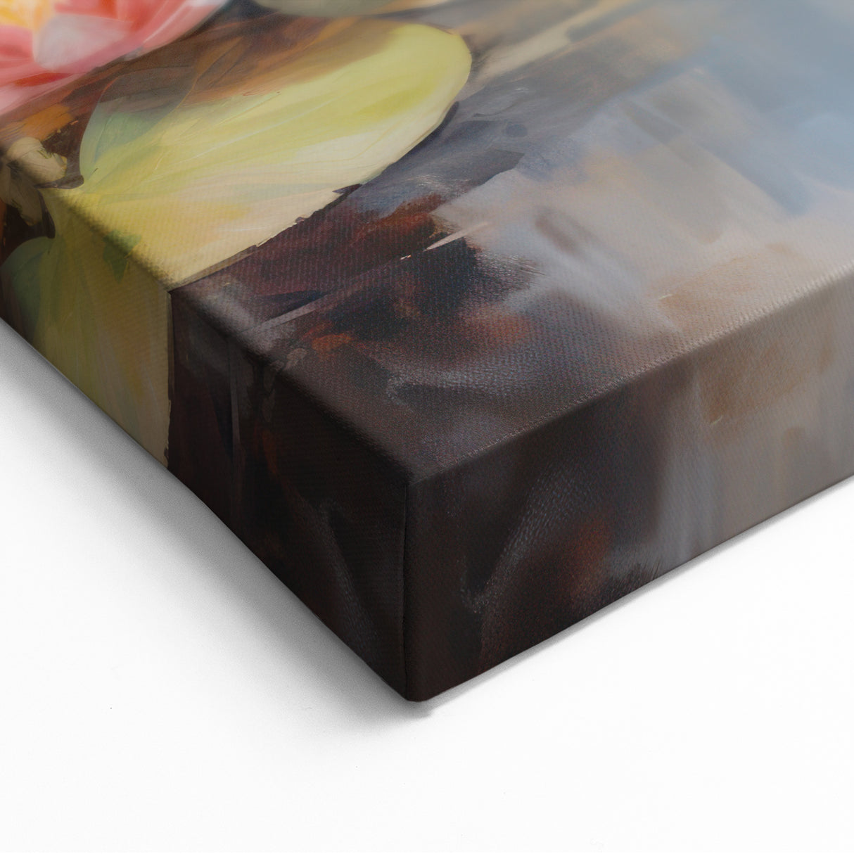Tranquil Electric Lotus Pond Art – Modern Electric Wall Art Canvas