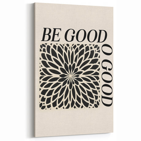 Bold Electric Be Good Art – Modern Electric Motivational Wall Art Canvas