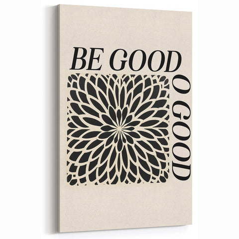 Bold Electric Be Good Art – Modern Electric Motivational Wall Art Canvas