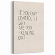 Minimalist Electric Control Quote Art – Modern Electric Wall Art Canvas